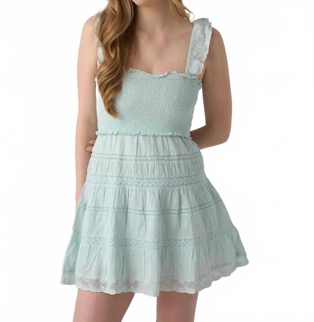NEW LOVESHACKFANCY colbera mini dress in pale mint